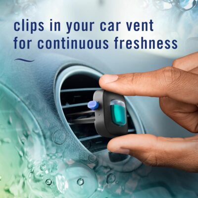 Febreze Car Air Freshener, Odor-Fighting Automotive Vent Clip, Scented Car Accessories, Long Lasting for Strong Odors, Unstopables Fresh Scent, .07 fl oz, 4 Count - Image 6