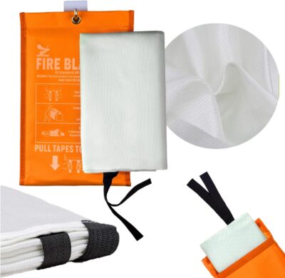 Fire Blanket - 1500F CE Certified Emergency Fire Blanket for Home and Kitchen. 500GSM Fabric & 0.5mm Thick - 100% Fiberglass Fire Extinguisher for Car,Warehouse Office - 2pc (40x40 inches) by Supa Ant - Image 12