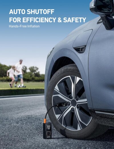 AstroAI L7 Tire Inflator Portable Air Compressor Cordless Mini Bike Pump with Digital Dual Values Display, 150 PSI Car Tires Air Pump with LED Lights&Pressure Gauge for Auto, Motorcycles, Bikes, Balls - Image 7