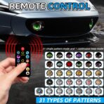 SUBPLUSIX Demon Eye Headlights for Motorcycles, 2PCS LED Dynamic Devil Eyes Light Kit with HD Lens, 31 Animated Eye Patterns, Universal 12-36V Eyeball Lights for Motorcycle, Car Accessories - Image 4