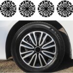 15 inch Wheel Covers for Iron Rim, 15" Hubcap Set of 4, Plastic Cap Rim Covers Wheel Replacement Plastic Hubcaps Automotive Accessories (15inch-Sword-4PCS-Cover, 15 Inch)