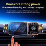 Wireless Car Charger, 2026 Upgrade 15W Fast Charging with LED Light Auto Clamping Phone Holder for iPhone 16/15/14/13 Mini Pro Max, Samsung Galaxy S25 Ultra, S24/S23 etc (Black) - Image 4