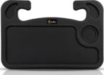 EcoNour 2 in 1 Car Steering Wheel Desk | Tray for Laptop Car Mount with Pen Holder | Desk Console for Car | Food Tray for Eating with Drinks Holder | Multipurpose Travel Car Accessories