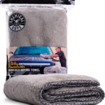 Chemical Guys Woolly Mammoth Large Microfiber Drying Towel - 36 x 25 Inch Gray, Ultra Plush Super Absorbent Car Drying Towel for Cars, Trucks, SUVs, Motorcycles, RVs, and Auto Detailing