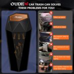 Car Trash Can with Lid - 2-Pack, Interior Accessories for Vehicles, Leakproof Garbage Can with 30 Detachable Trash Bags, Multipurpose Organizers and Storage Solutions for Home and Office - Image 3