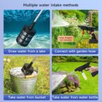 Topteng Power Blaster Plus Pressure Washer Cordless Portable Electric High Pressure Water Spray Gun and Hose Car Washer Cleaner Tool for Balconies Windows, Exterior Walls, Floors, Fences, Gardens - Image 8