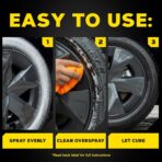 Meguiar's Hot Shine Tire Foam, 19 Oz, 3 Can/Pack, 4 Pack/Case - Image 6