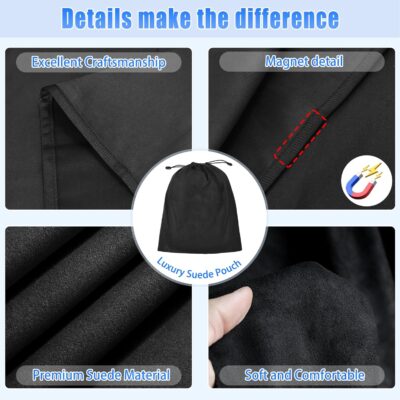 ZATOOTO Suede Car Window Shades 4PCS - Car Window Covers for Ultimate Privacy, UV Protection, and Heat Insulation, Side Window Sun Shade Perfect for Camping, Travel, Baby Safety, and Daily Use - Image 8