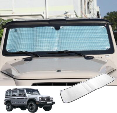 Car Windshield Compatible with INEOS Grenadier 2020-2025 Sun Shade Windshield Sunscreen Heat Shield Front Windshield Sun Shade Folding Sunshade UV Protection - Image 7