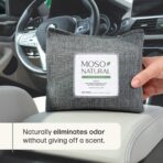 Moso Natural Charcoal Odor Absorber for Cars, 300g Bamboo Charcoal Air Purifying Bag, Unscented Odor Eliminator, Lasts Up to 2 Years, HGTV Editors’ Pick - Image 2