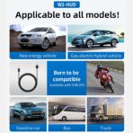 New Auto Dimming HUD with Sunshade, 3.5" Large Screen White Heads Up Display for Cars, USB Powered Digital GPS Speedometer, Applicable for All Vehicles - Image 8