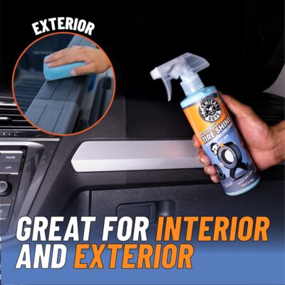 Chemical Guys Tire Kicker Sprayable Extra Glossy Tire Shine Spray, Dry-to-Touch Dressing - Restores Wet Look to Rubber, Vinyl, and Plastic, Safe for Cars, Trucks, Motorcycles, RVs, and More - 16 oz - Image 4