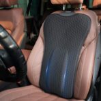 Gel Back Support Cushion,Gel Lumbar Pillow Relief Back Sciatica Pain for Car Seat Cushion,Car Seat Lumbar Support Fits Seats with Inserted Headrests (LxW:34.65''x16.34'')