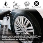 Suds Lab GP - Graphene Tire Protectant, Gloss Car Wheel Protectant, Dressing, and Coating for a Like-New Look, Black Satin Spray Tire Polish, 32 oz - Image 2