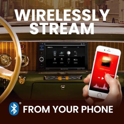 BOSS Audio Systems BVB9364RC Car Stereo - Double Din, 6.2 Inch Touchscreen, Bluetooth, CD DVD Player, AM/FM Radio Receiver, Backup Camera, USB, SD, Wireless Remote Control - Image 4