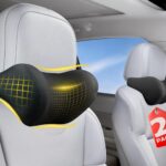 2-Pack Car Neck Pillow: Ergonomic Memory Foam Car Headrest Pillow, Neck Support Pillow for Long Drives, Headrest Support Cushion for Pain Relief, Universal Fit for Cars, SUVs & Trucks – Black
