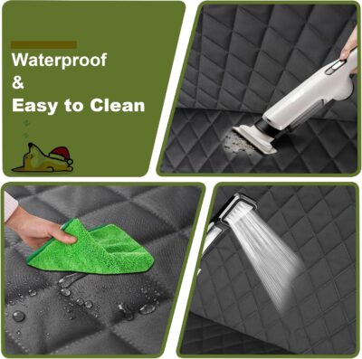 Femuar 2 Packs Car Front Seat Cover for Dogs, Waterproof Pet Car Seat Protector, Nonslip Scratch-Proof Dog Seat Cover for Cars, Trucks & SUVs - Image 4