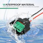 H11 H8 881 Female Adapters Wiring Harness Sockets, 4-Inch Wire Pigtails for Fog Lights Retrofit, Fog Light Socket Modification Connector, Universal for Most Cars (Black) - Image 4