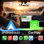 C-Pro [Native USB-A] Wireless CarPlay & Android Auto Adapter – Dual-Phone Memory (Couples), Zinc Alloy, 5GHz WiFi – Direct Plug for Standard Ports - Image 2