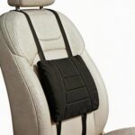 Big Hippo Ergonomic Memory Foam Lumbar Support Pillow for Car and Office Chair – Thick Lower Back Support Cushion for Driving, Gaming, and Long Sitting – Adjustable Strap, Relieves Lower Back Pain