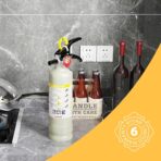 Ougist ABC Dry Powder Fire Extinguisher, 2.5lb – 1-A:10-B：C Rated for Home, Office & Vehicle, Quick Release, Easy-Grip Handle, Ideal for Electrical & Grease Fires, Car Extinguisher, Model FF1KG - Image 4