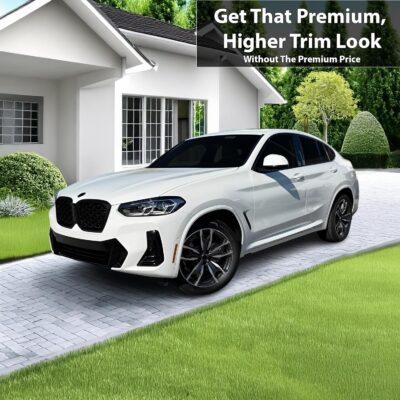 BOGAR TECH DESIGNS for BMW X4 2022-2025 Front Chrome Delete – Precut Vinyl Overlay Kit, Gloss Black Blackout Trim - Image 2