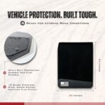 REK GEN ‘Merica Mud Flaps Dually - Heavy Duty Mud Flaps for Trucks and Dually Truck Accessories - Stainless Steel - Easy Install Splash Guard - Made in USA (Black Flag) - Image 2