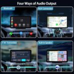 Carplay Wireless Portable Touchscreen Car Stereo Bluetooth Voice Control 7" for Apple Car Play & Android Auto Car Audio HD Screen with 1080p Backup Camera GPS Navigation/Mirror Link Fits All Cars - Image 6