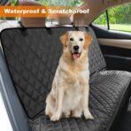 PETICON Waterproof Scratchproof Pet Bench Seat Covers for Cars, Trucks, SUVs, Nonslip Durable Back Seat Cover for Dogs, Washable Backseat Protection - Image 3