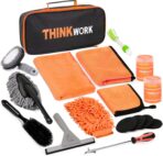 THINKWORK Car Cleaning Kit, Car Washing Kits for Vehicles, Car Detailing Kit Suitable for Small and Medium Vehicles Such As Cars, Trucks, Suvs(17pcs)