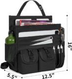 Car Front Seat Organizer Backseat Organizer with Dedicated Tablet Laptop Storage Adjustable Shoulder Strap Cup Holder Truck Seat Storage Universal Fits for Most of Car - Image 7