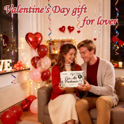 6 Pack Car Air Freshener, Long Lasting Natural Essential Oil Fragrance Diffuser - Pink Sparkle Champagne, Moonlit Gardenia & Nocturne Rose, Hanging Female Perfume Car Accessories Decor Gift - Image 2