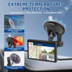 EWAY 4-Hole Direct Fit Suction Cup Mount for Backup Camera 4.3"/5" Monitor, Knob-Lock Adjustable Dashboard Windshield Monitor Mounting Bracket Holder for Car Rear View Camera Screen Display Stand - Image 7