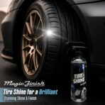 Magic Finish Tire Shine (16 fl oz) – Silicone-Based Tire Dressing for Long-Lasting Wet Look – High-Gloss Car Cleaning Supplies for Pro Detailing Results - Image 2