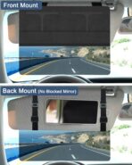 NAZZO Car Visor Extender Sun Blocker, Polarized Sunvisor Extension with Removable Magnetic PC Lens, Anti Glare Car Visor Extended for Safe Driving, Universal for SUV, Family Automotive, Black - Image 4