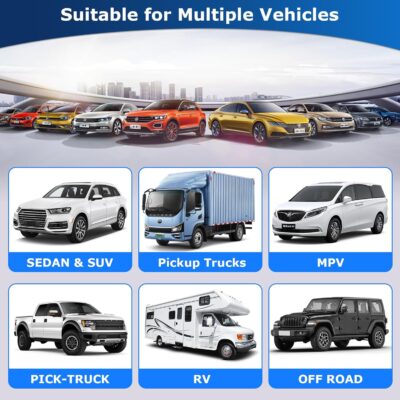 RV Tire Pressure Monitoring System -TPMS Tire Pressure Monitor with 6 Sensors,M12-3 TPMS Solar Charge & USB Color LCD Display, 0-9.9BAR/144PSI Range, 6 Alarm Modes for RV/Trailer/Truck IP67 - Image 7