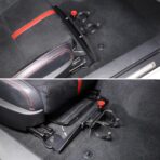 Car fire Extinguisher mounting Bracket Compatible with Toyot@ 86/Subaru BRZ 2022-2026 Fire Extinguishing Installer Under Passenger Seat Quick Release Adjustable Fire Bracket Accessories (Black A) - Image 9