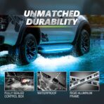 OPT7 Aura Pro Underglow LED Lights with APP & Remote Control, RGB Multicolor Mode, Music Sync, 4 PCS Waterproof Rigid Aluminum Light Bar, Exterior Underbody Lighting Kit Universal Fit for Car Truck RV - Image 6