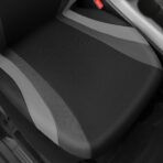 CAR PASS Line Rider Sporty Front Seat Covers,Gray Car Seat Covers Two Front Seats Only, Airbag Compatible,Universal Fit Sedans,Cars,Vans,SUV,Truck(Black and Gray) - Image 5