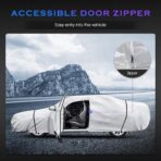 Car Cover Custom Fit for Toyota Camry 1996-2025,Honda Accord 2001-2025,6 Layers Truck Cover Waterproof All Weather for Automobiles,Outdoor Full Exterior Cover,Rain, Sun, Wind Protection,Silver - Image 5