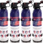 ABC Fire Extinguisher for Home & Vehicle - Portable Dry Chemical Fire Extinguisher | Grease & Electrical Fire Extinguisher for Kitchen, Car, Easy for All Ages to Use (4-Pack, 1.32lb Each)