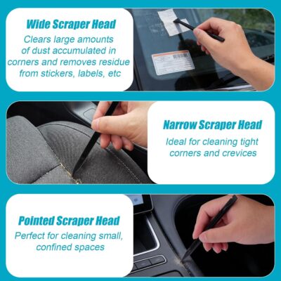 XANGNIER Car Detailing Kit Interior,Car Cleaning Interior Cleaner Brush Kit Tool,Car Care Detail & Clean Supplies Accessories Kits,Suitable for Auto,SUV,Truck,Sedan,Dashboard,Panel,10 Pcs Tools Sets - Image 4