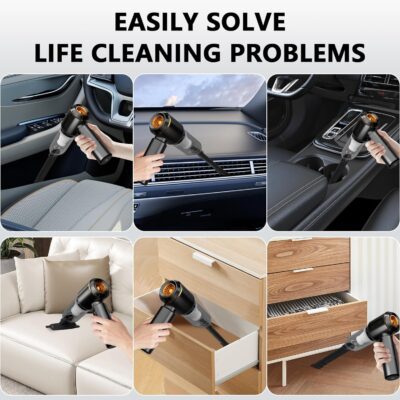 Professional Car Vacuum Cleaner, 20000Pa Powerful Handheld Vacuum for Car Interior Cleaning, Portable Cordless Mini Vacuum with Brushless Motor & Crevice Tool for Car - Image 5