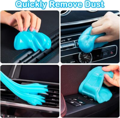 PULIDIKI Car Cleaning Gel Car Clean Putty, Universal Car Interior Cleaner Slime, Perfect Cleaning Kit Supplies, Auto Detailing Tools Car Accessories, Dust Remover Gifts for Men Women - Image 3