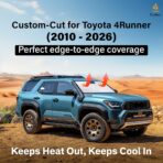 EcoNour Windshield Sunshade for Toyota 4Runner 2010-2023 2024 2025 2026, SR5, Trail, TRD (Off-Road, Premium, Pro) Limited, Front Window Sun Shade Cover, UV Heat Blocker & Protector, Car Accessories - Image 2