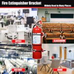 Victory Fire Extinguisher Mounting Bracket Heavy Duty Mount Bracket for 20LB Fire Extinguishers Fits Car Boat Wall Mount - Image 5