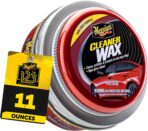 Meguiar's Cleaner Wax, Easy-to-Use Paste Wax that Removes Light Defects, Protects Single Stage Paint/Clear Coat, and Leaves a Glossy Shine in One Step, 11 Oz