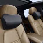 Car Neck Pillow for Driving, Soft Car Neck Pillow Memory Foam Neck Support Pillow, Comfortable Ergonomic Design for Travel, Cervical Support and Neck Pain Relief (Black, 1Pcs)