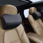 Car Neck Pillow for Driving, Soft Car Neck Pillow Memory Foam Neck Support Pillow, Comfortable Ergonomic Design for Travel, Cervical Support and Neck Pain Relief (Black, 1Pcs)