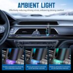 Featwell Car Air Freshener, Three Adjustable Modes Intelligent Car Aroma Diffuser, Rechargeable Car Aroma Diffuser, Black - Image 5